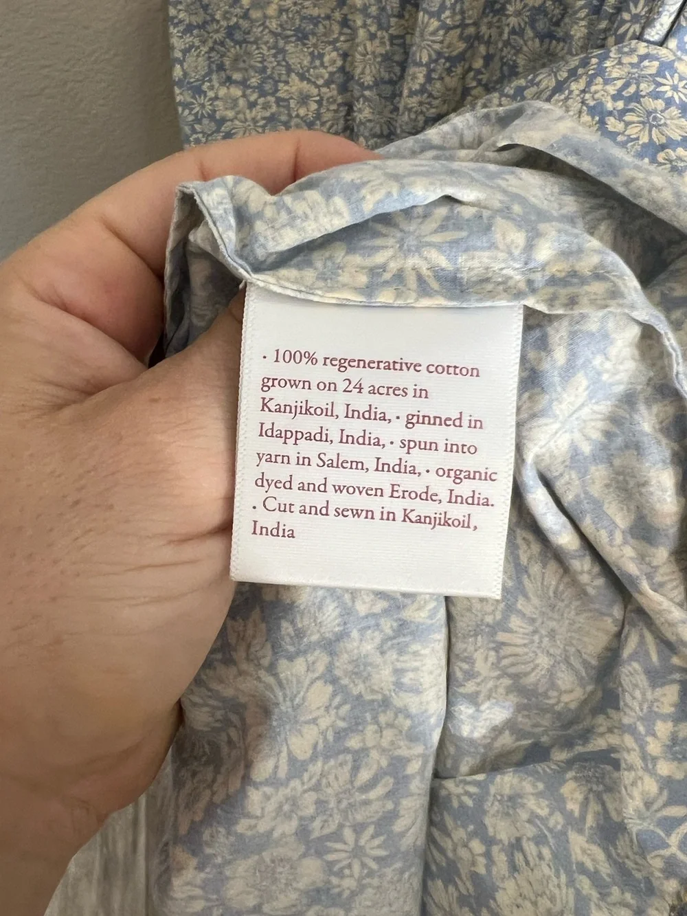 Christy Dawn Elaina midi dress daisy blue cotton tiered ruffle sz L prairie boho - Picture 15 of 16